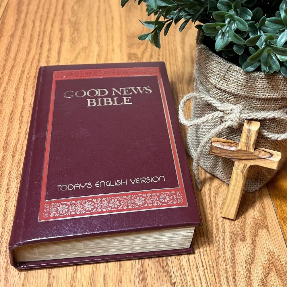 Vintage Good News Bible Today's English Version Thomas Nelson TEV Bible Burgundy